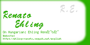 renato ehling business card